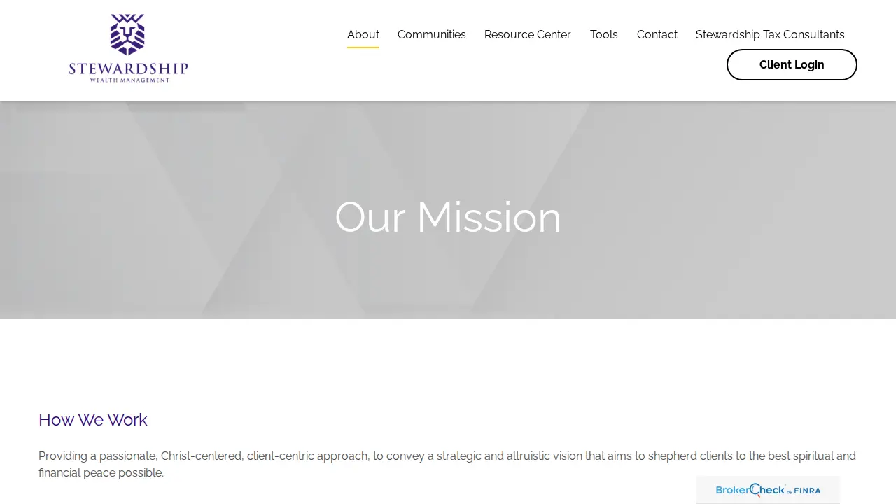 Stewardship Wealth Management page