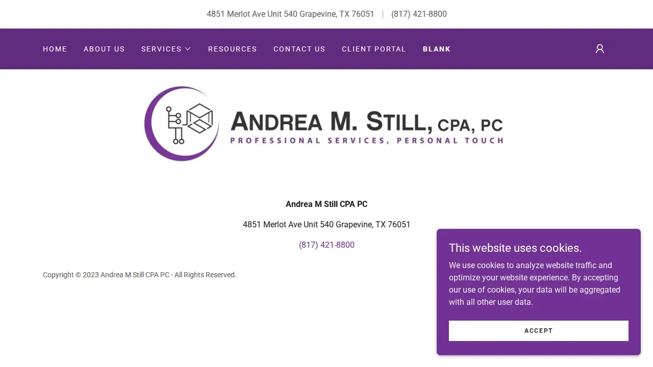 Andrea M Still CPA PC page