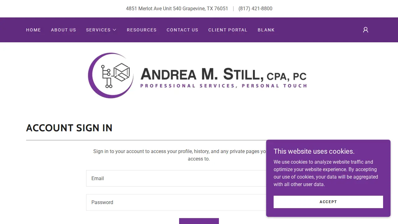 Andrea M Still CPA PC page