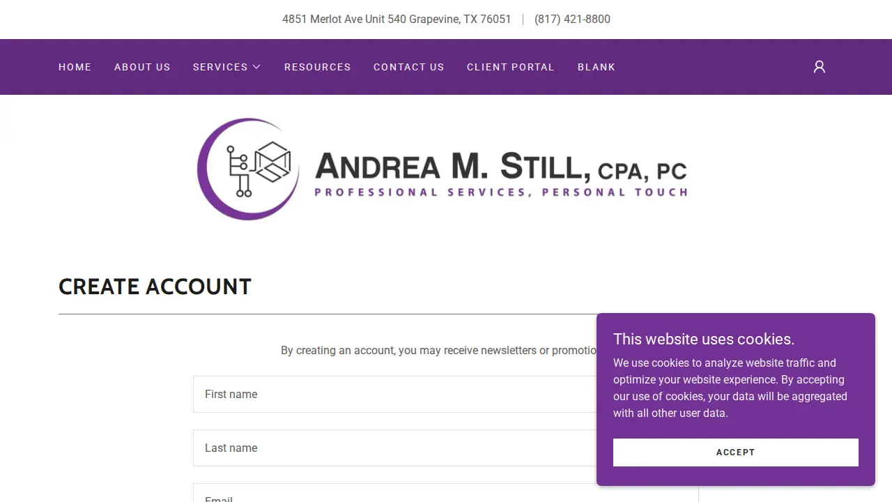Andrea M Still CPA PC page