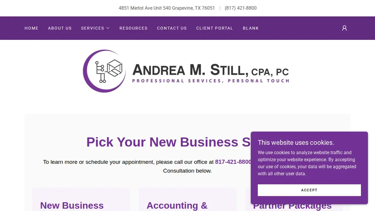 Andrea M Still CPA PC page