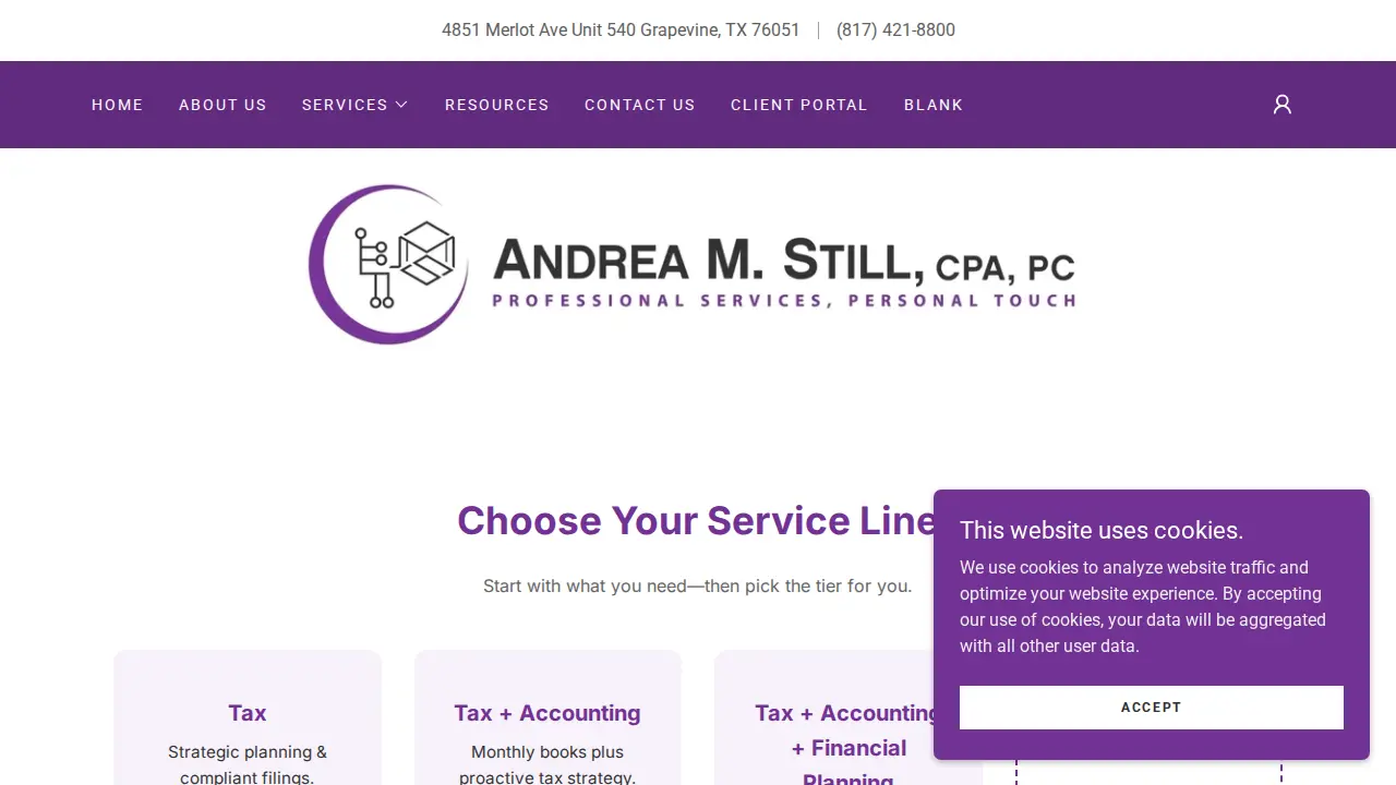 Andrea M Still CPA PC page