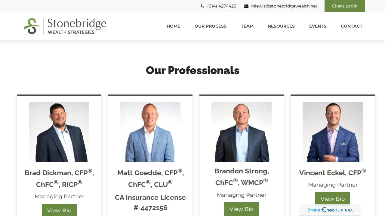 Stonebridge Wealth Strategies page