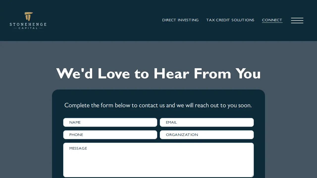 Stonehenge Capital Co LLC page