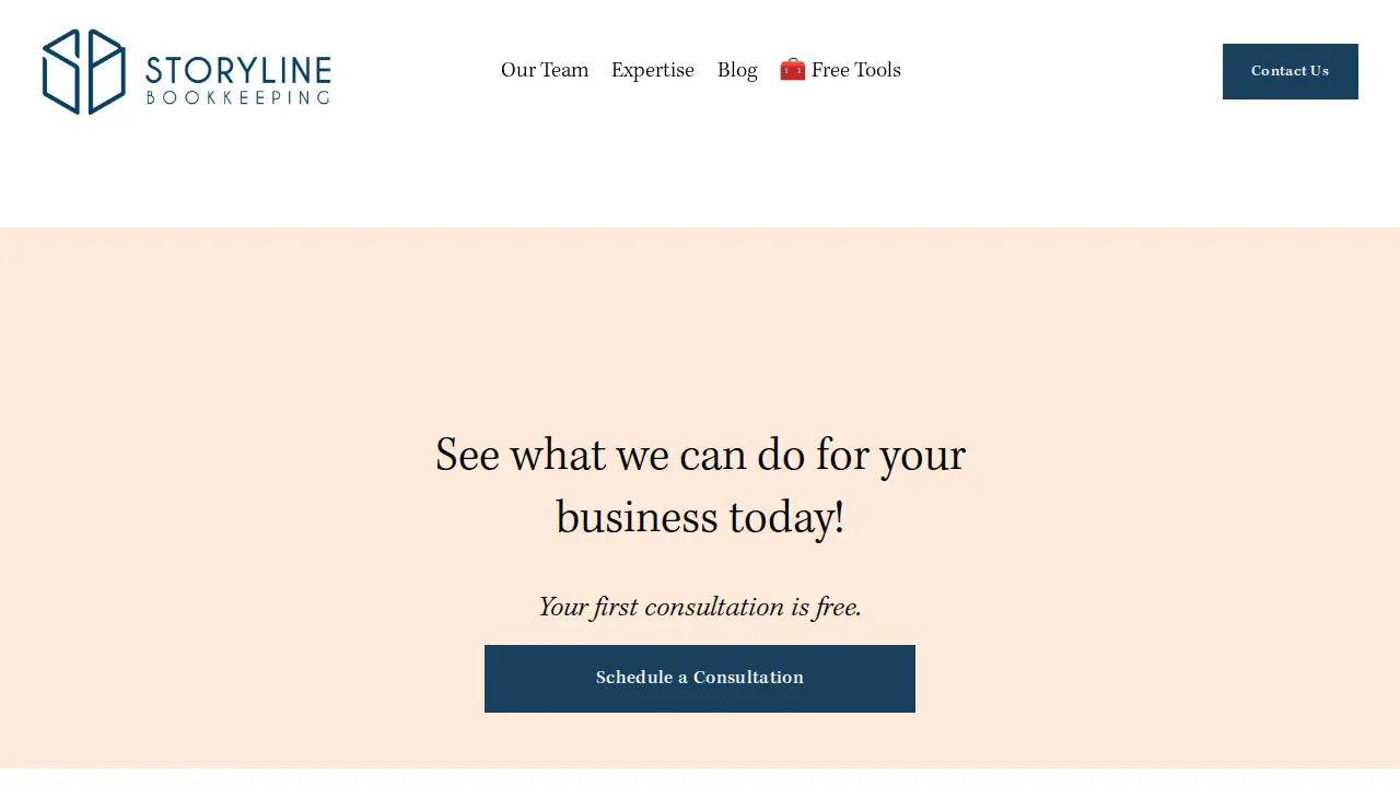 Storyline Bookkeeping page