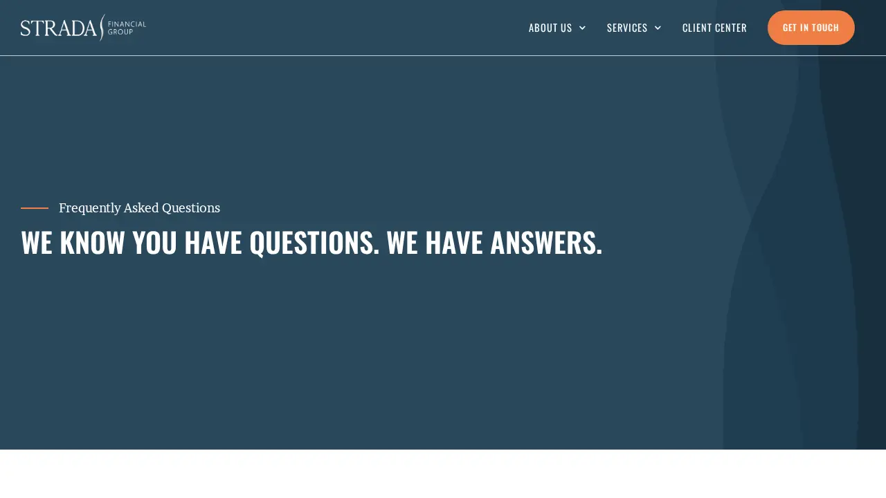 Strada Financial Group page