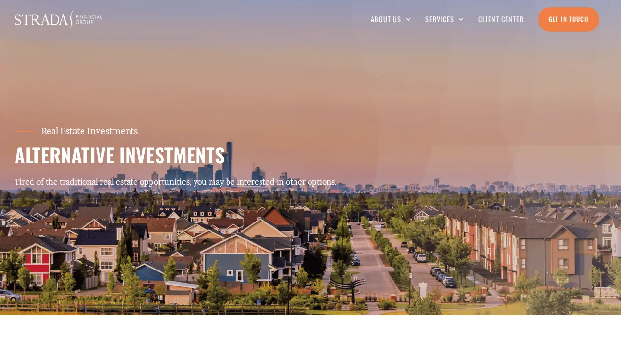 Strada Financial Group page