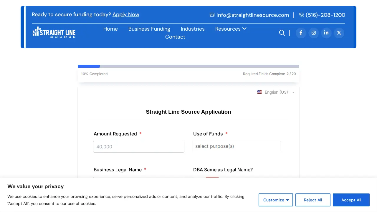 Straight Line Source page