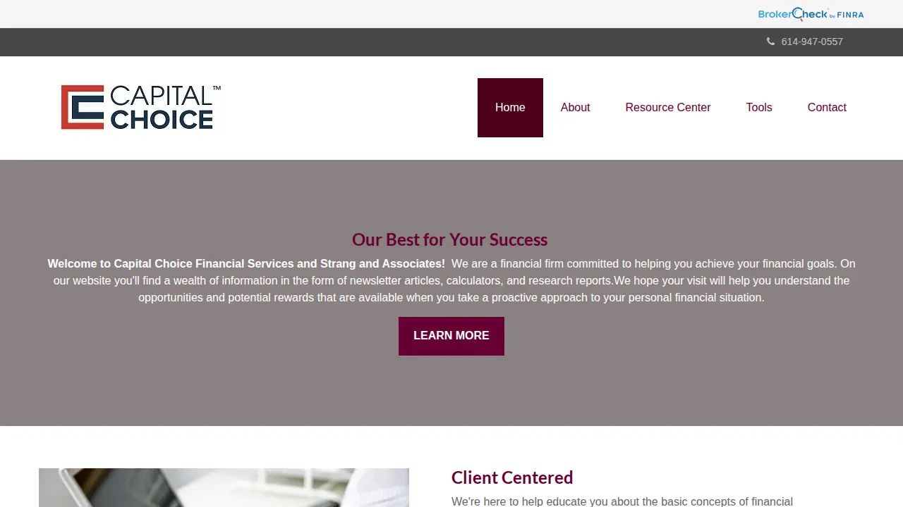 Strang and Associates page