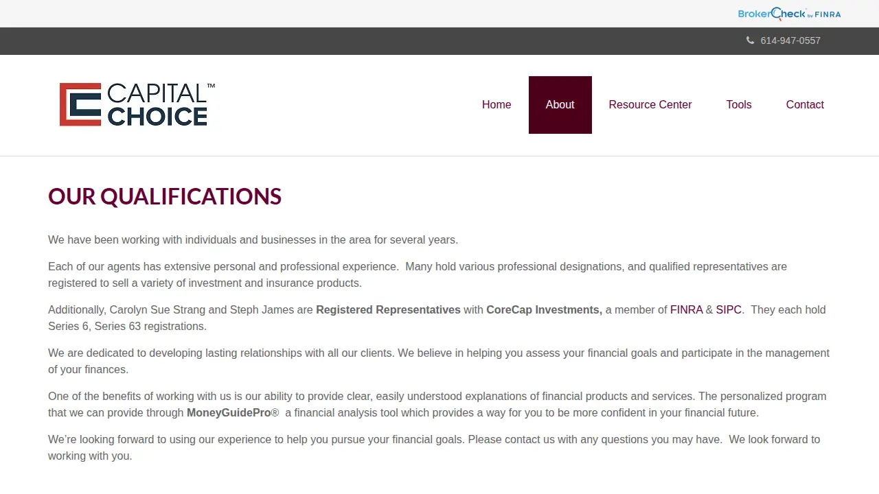 Strang and Associates page