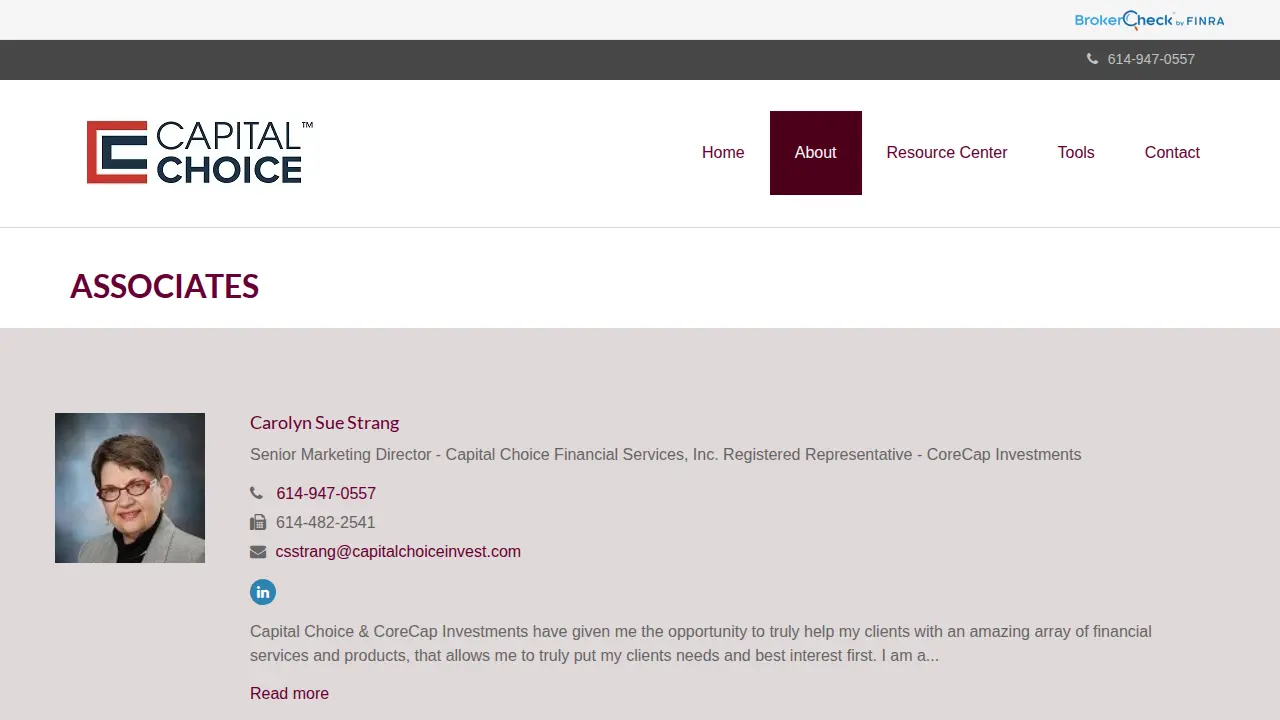 Strang and Associates page
