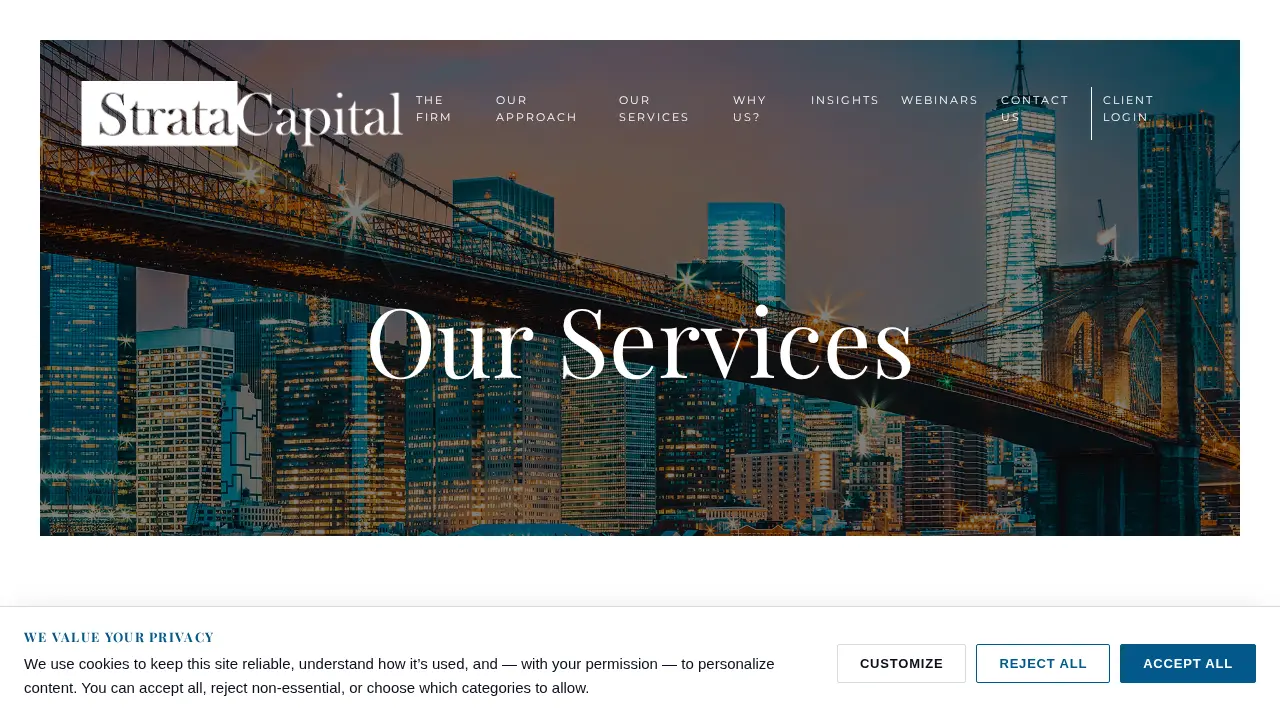 Strata Capital page