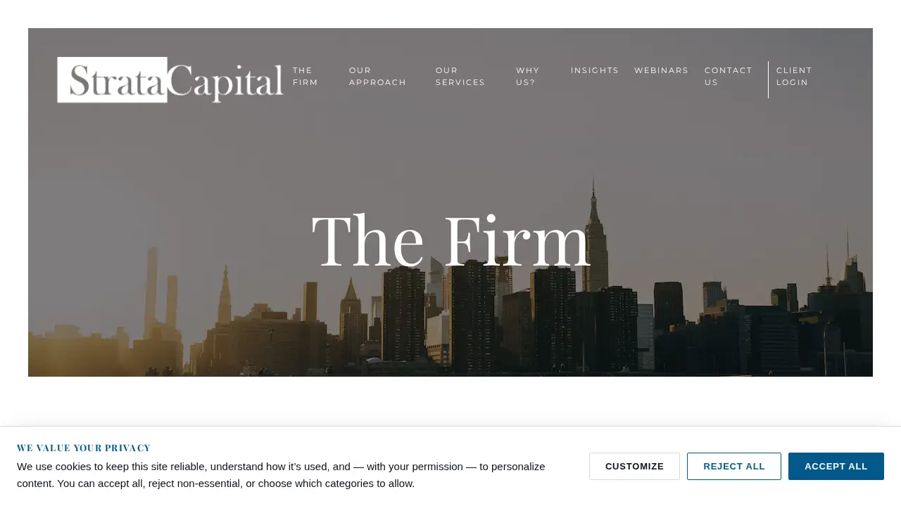 Strata Capital page