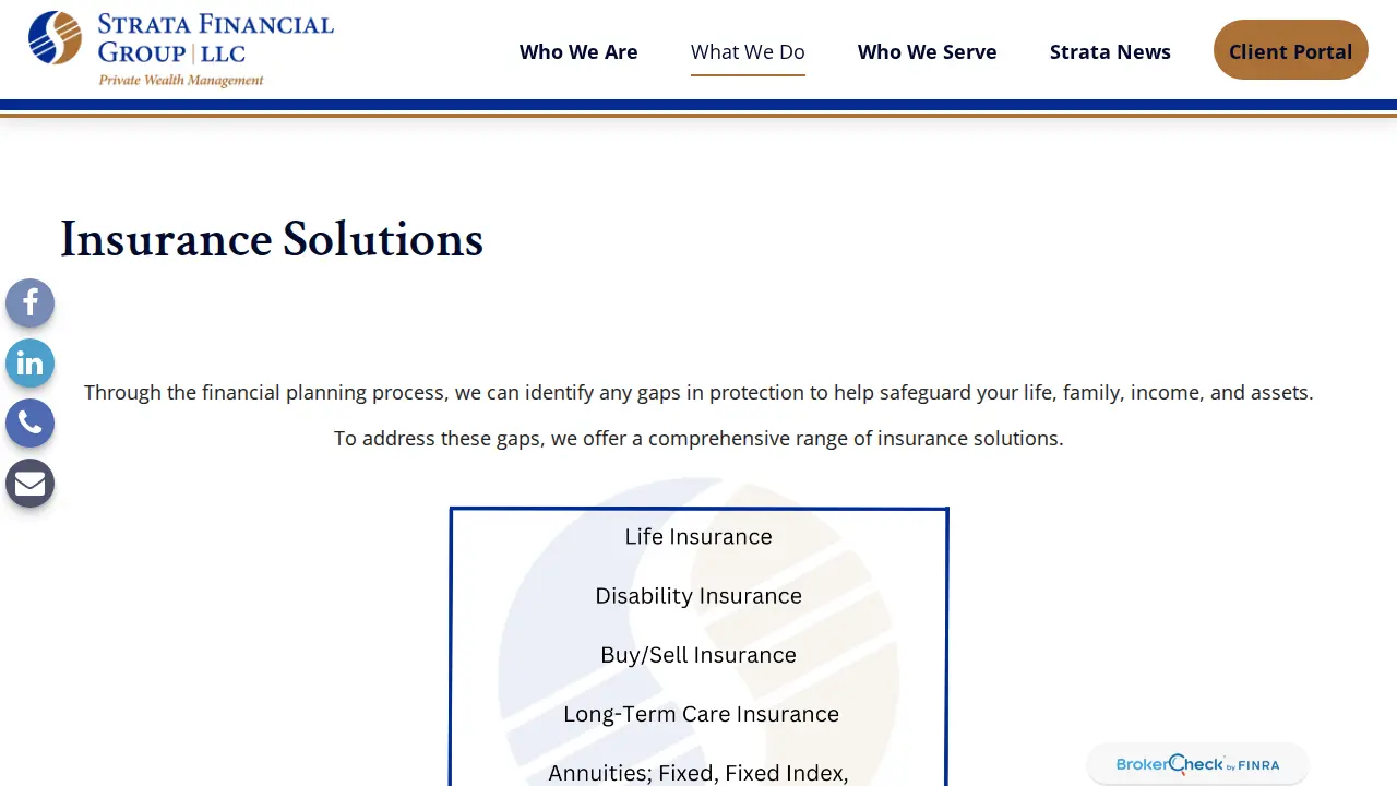 Strata Financial Group page