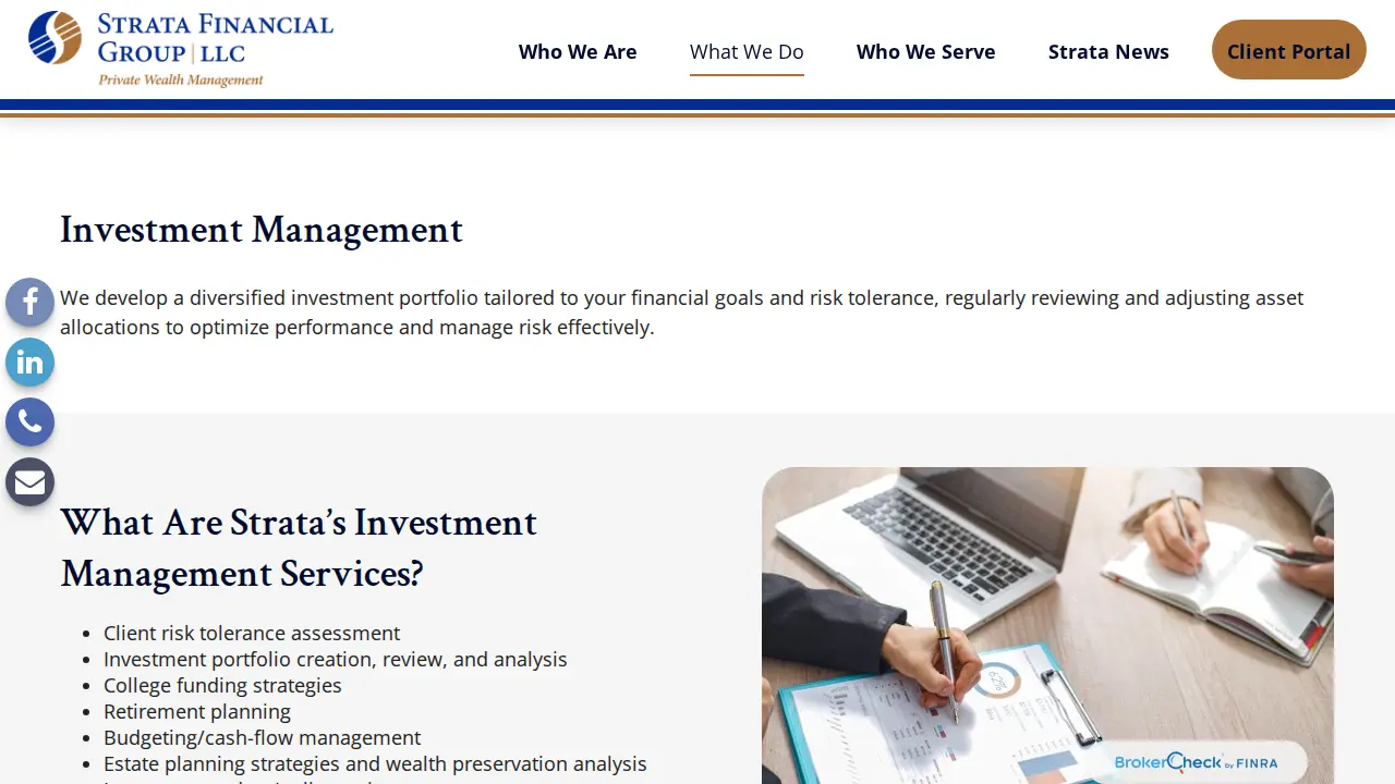 Strata Financial Group page
