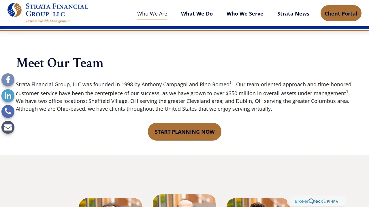 Strata Financial Group page