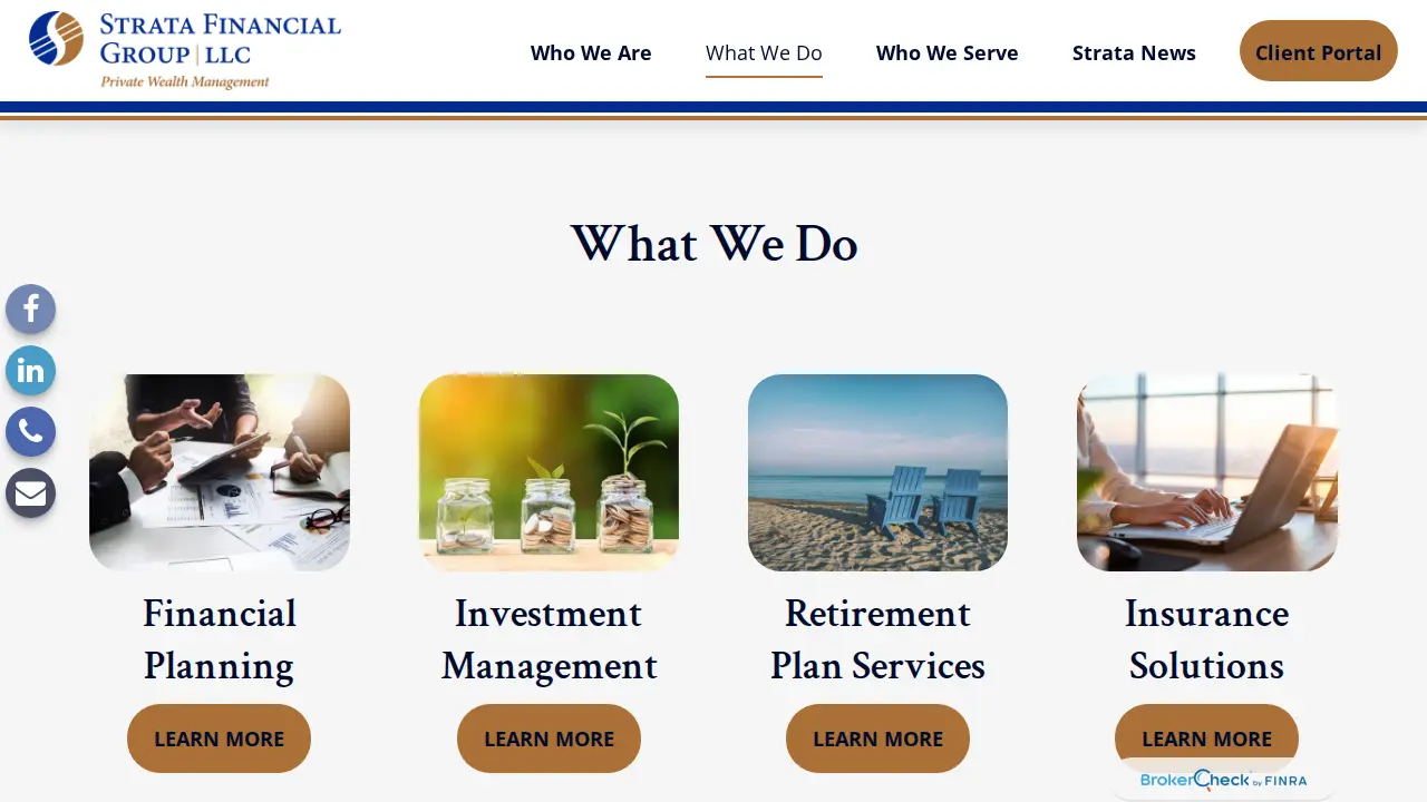 Strata Financial Group page