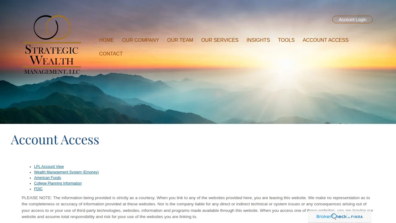 Strategic Wealth Management LLC page