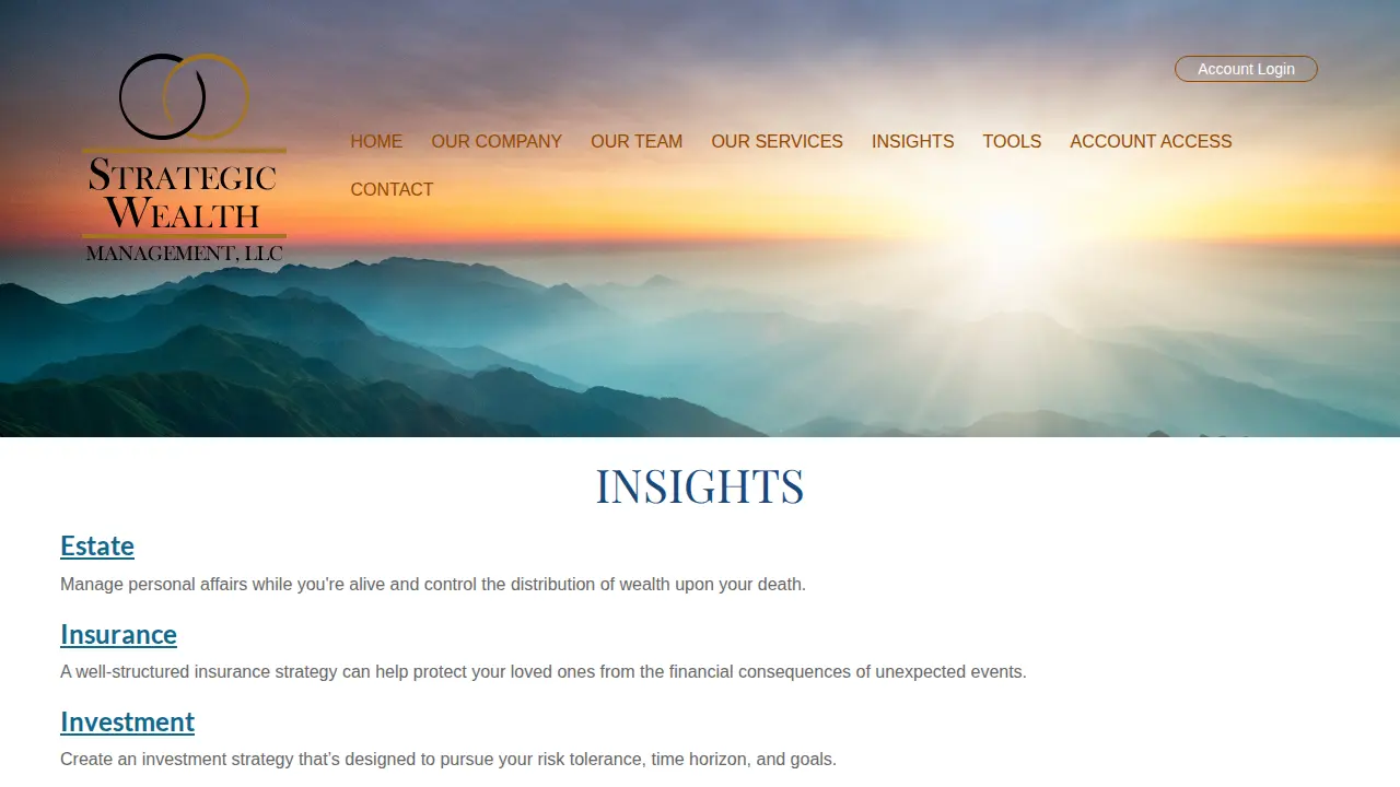 Strategic Wealth Management LLC page