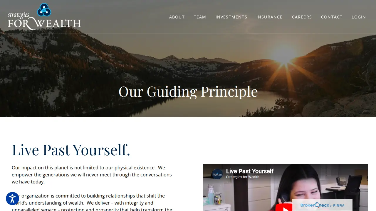 Strategies for Wealth page
