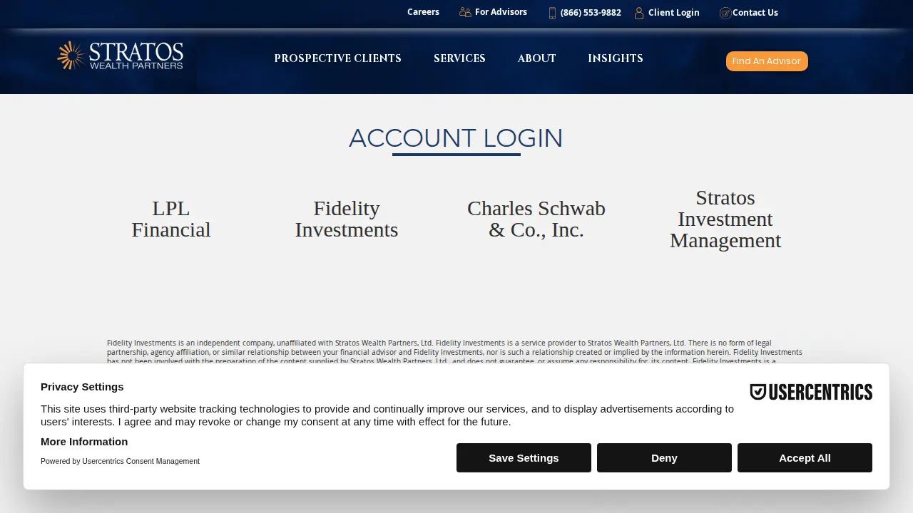 Stratos Wealth Partners, Ltd. page