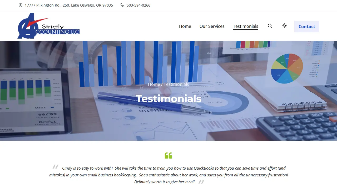 Strictly Accounting LLC page