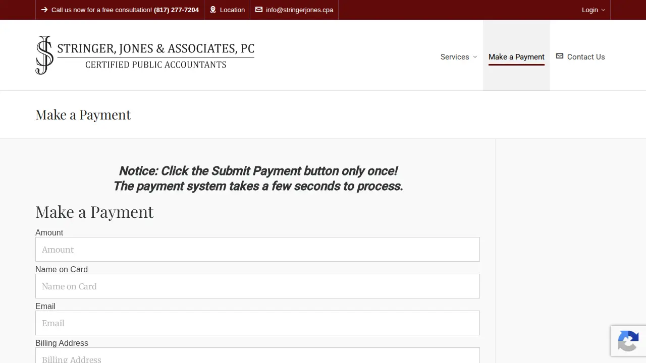 Stringer, Jones & Associates, PC page