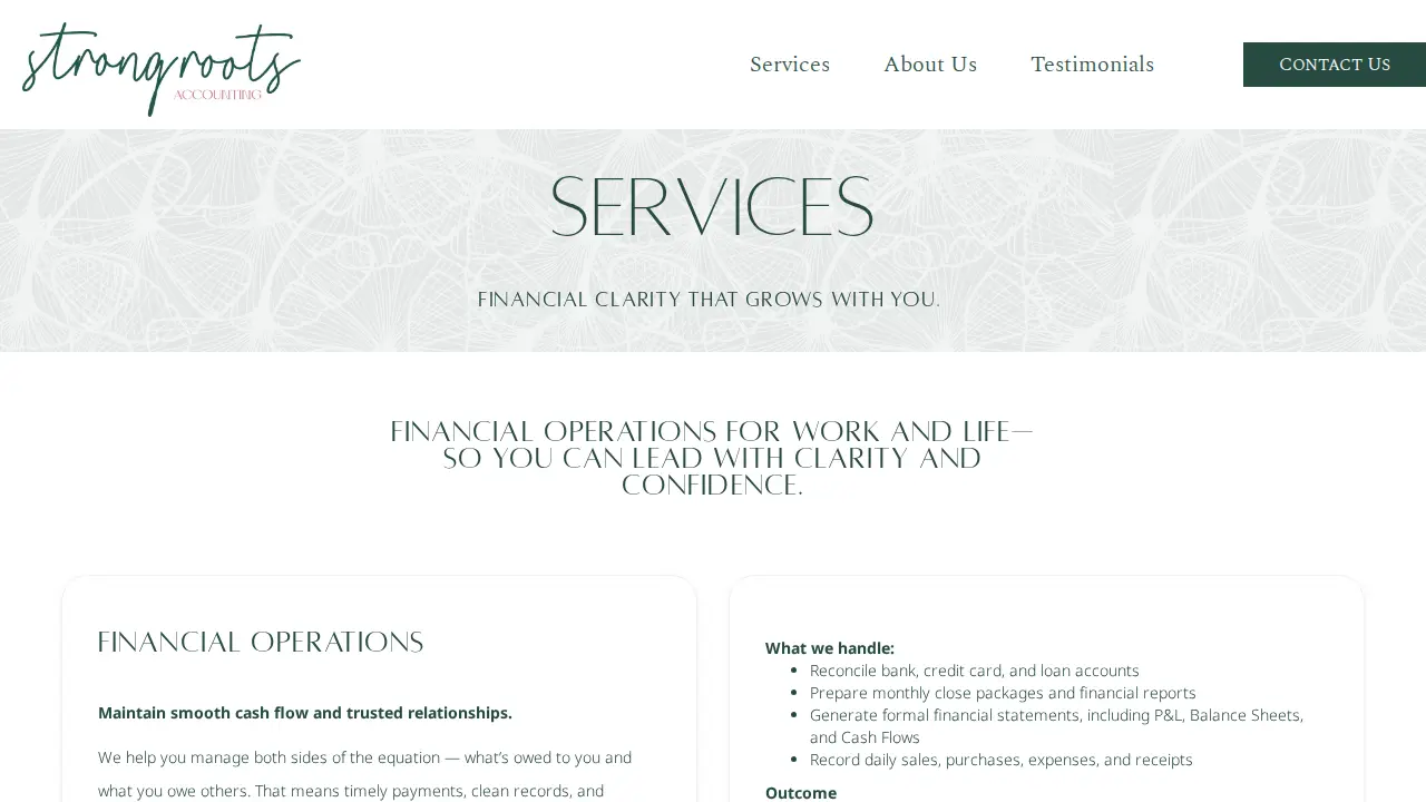 CK Bookkeeping and Consulting page