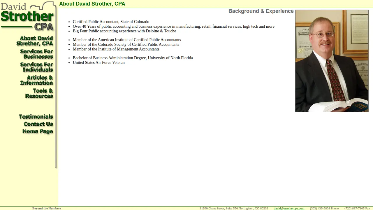 David Strother CPA page