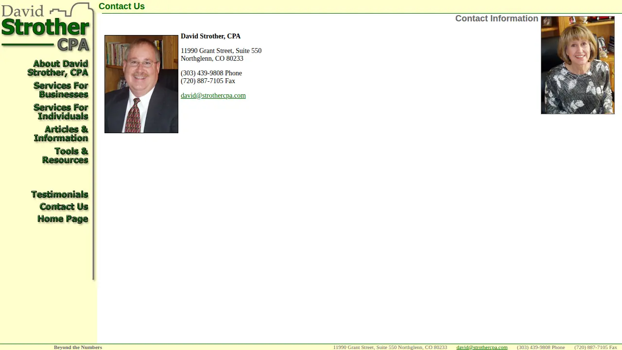 David Strother CPA page