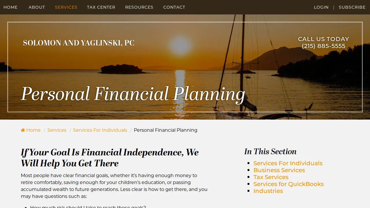 Solomon Stuart a CPA page