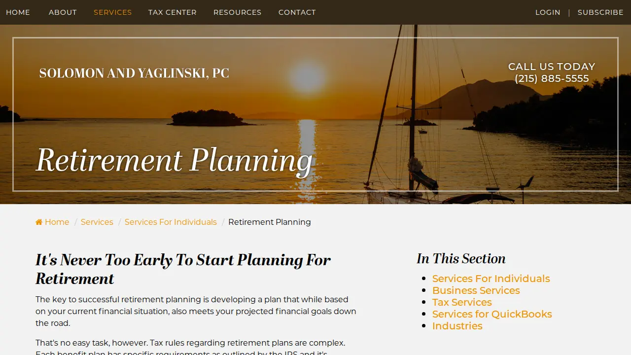 Solomon Stuart a CPA page