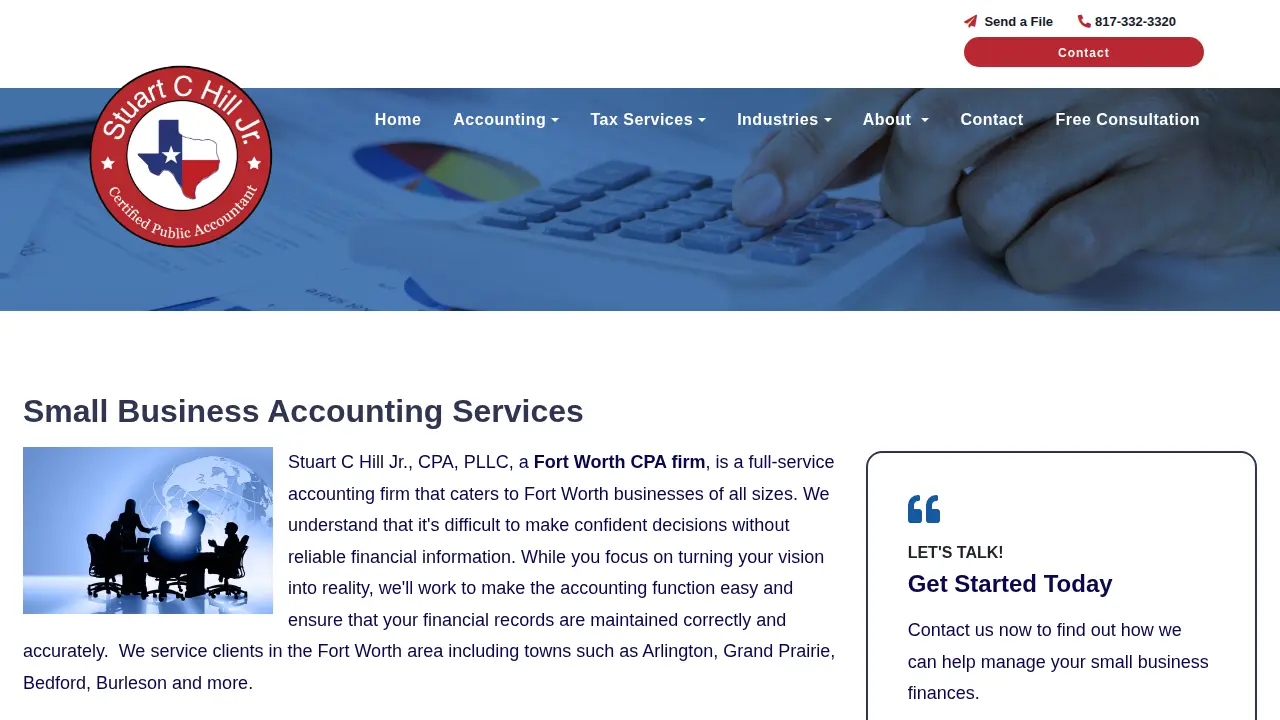 Stuart C. Hill, Jr., CPA, PLLC page