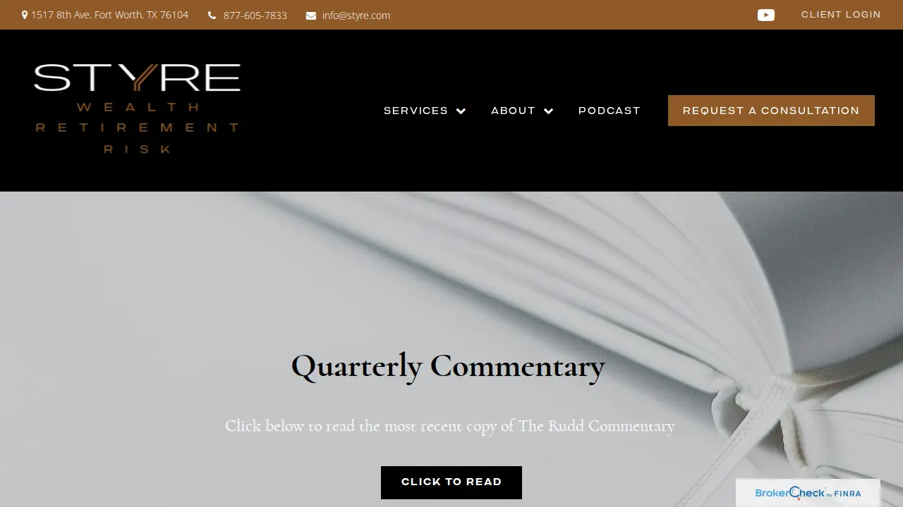STYRE Wealth page