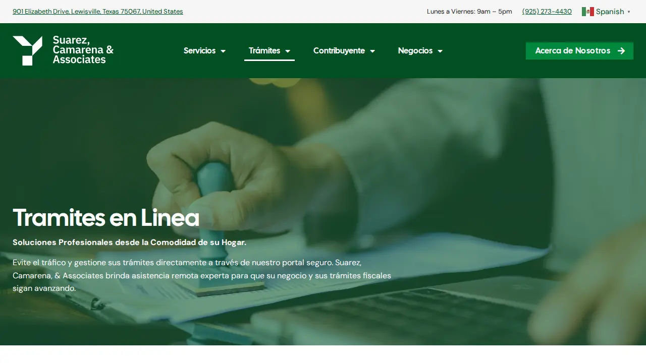 Suarez Camarena & Associates page