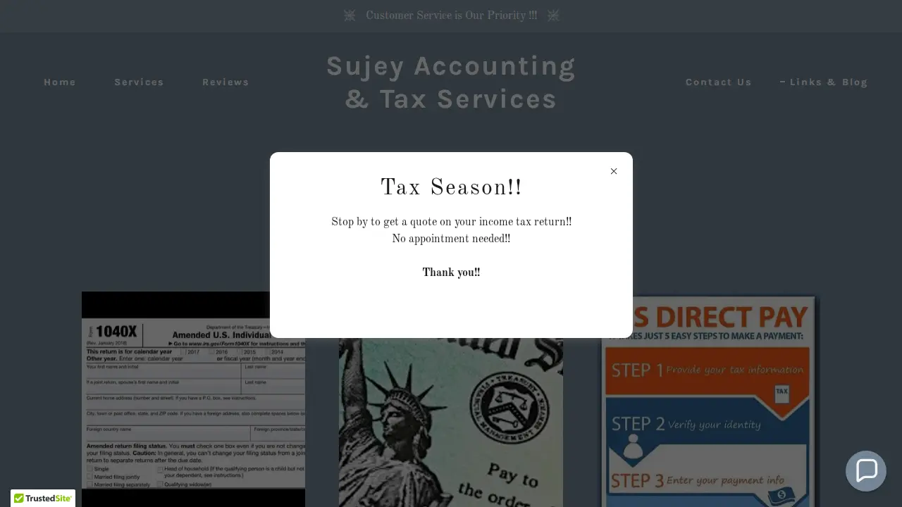 Sujey Accounting & Tax Services page