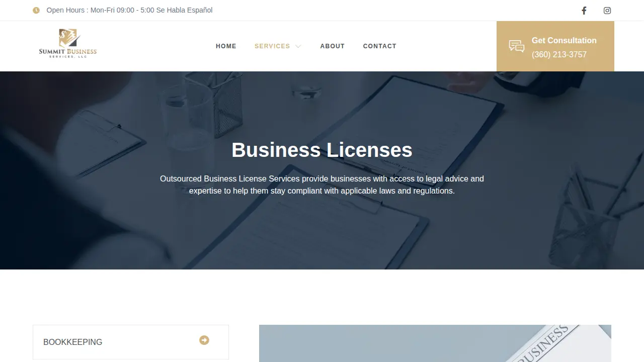 Summit Business Services, LLC page