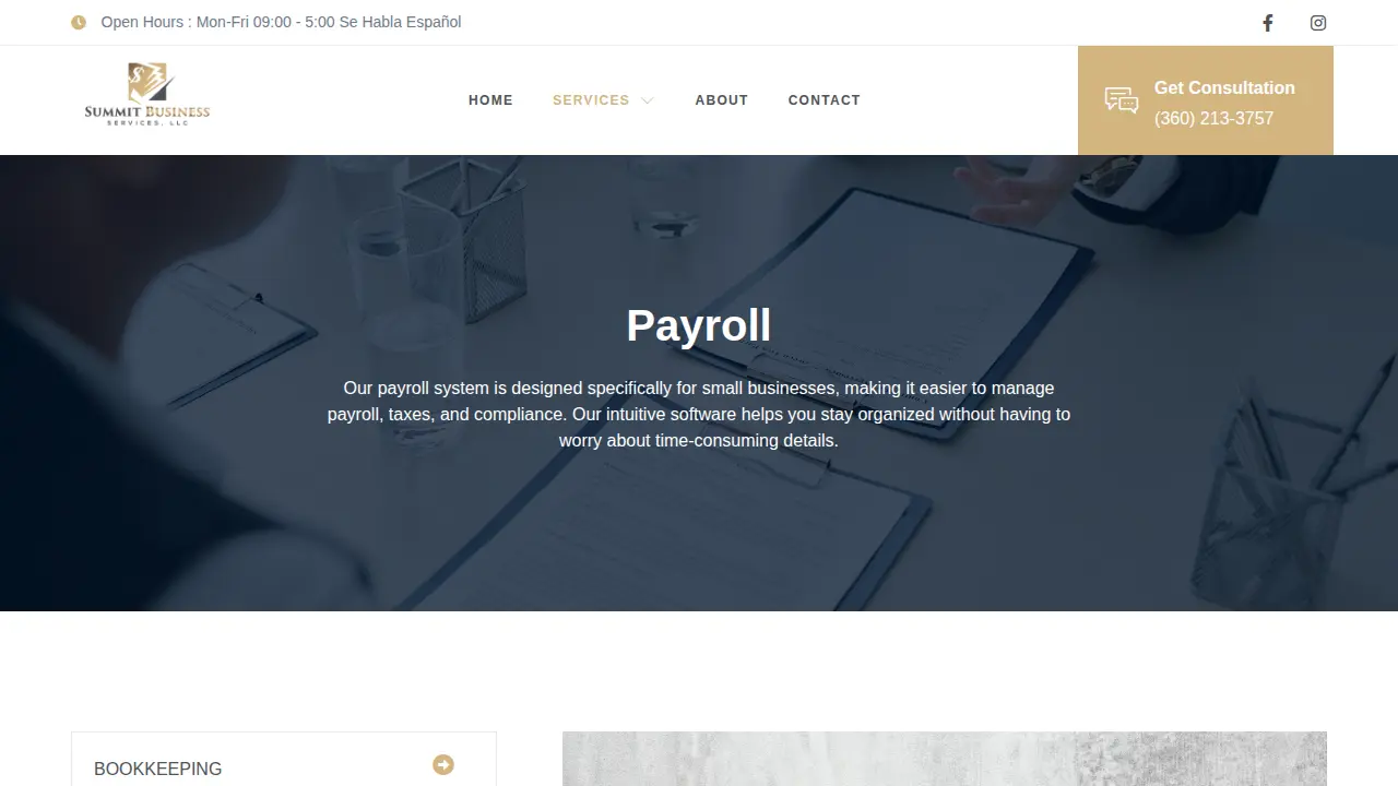 Summit Business Services, LLC page