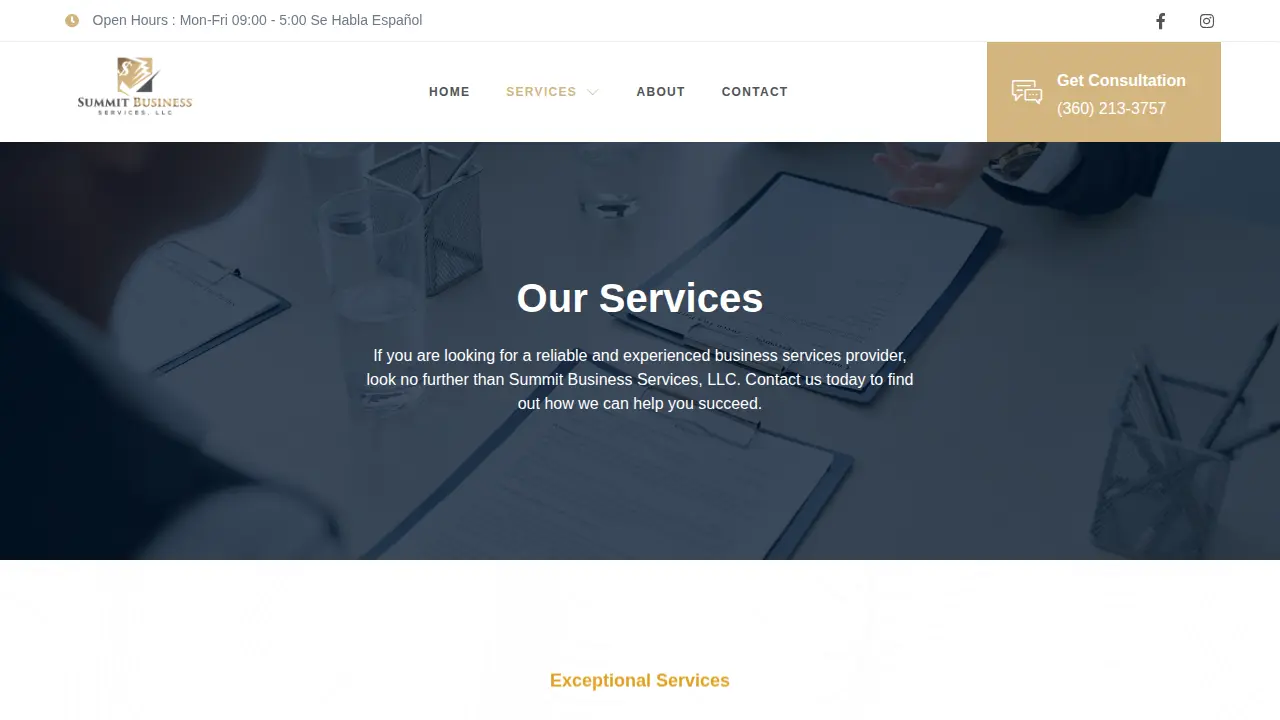 Summit Business Services, LLC page