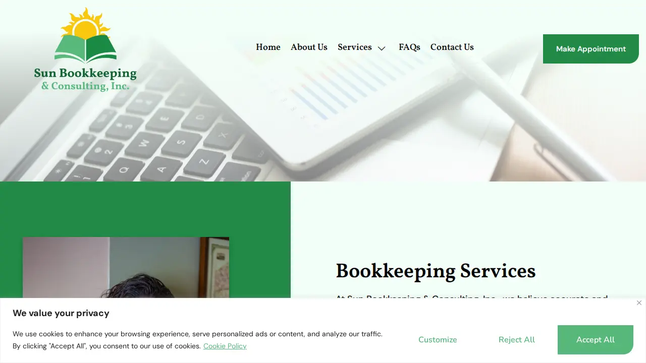 Sun Bookkeeping & Consulting, Inc. page