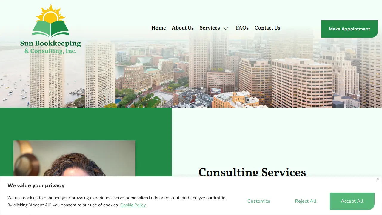 Sun Bookkeeping & Consulting, Inc. page
