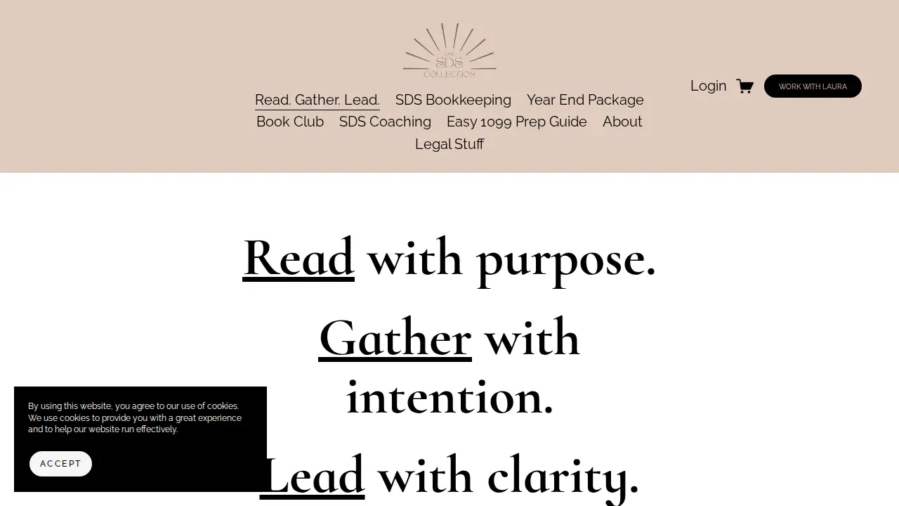 SDS Bookkeeping page