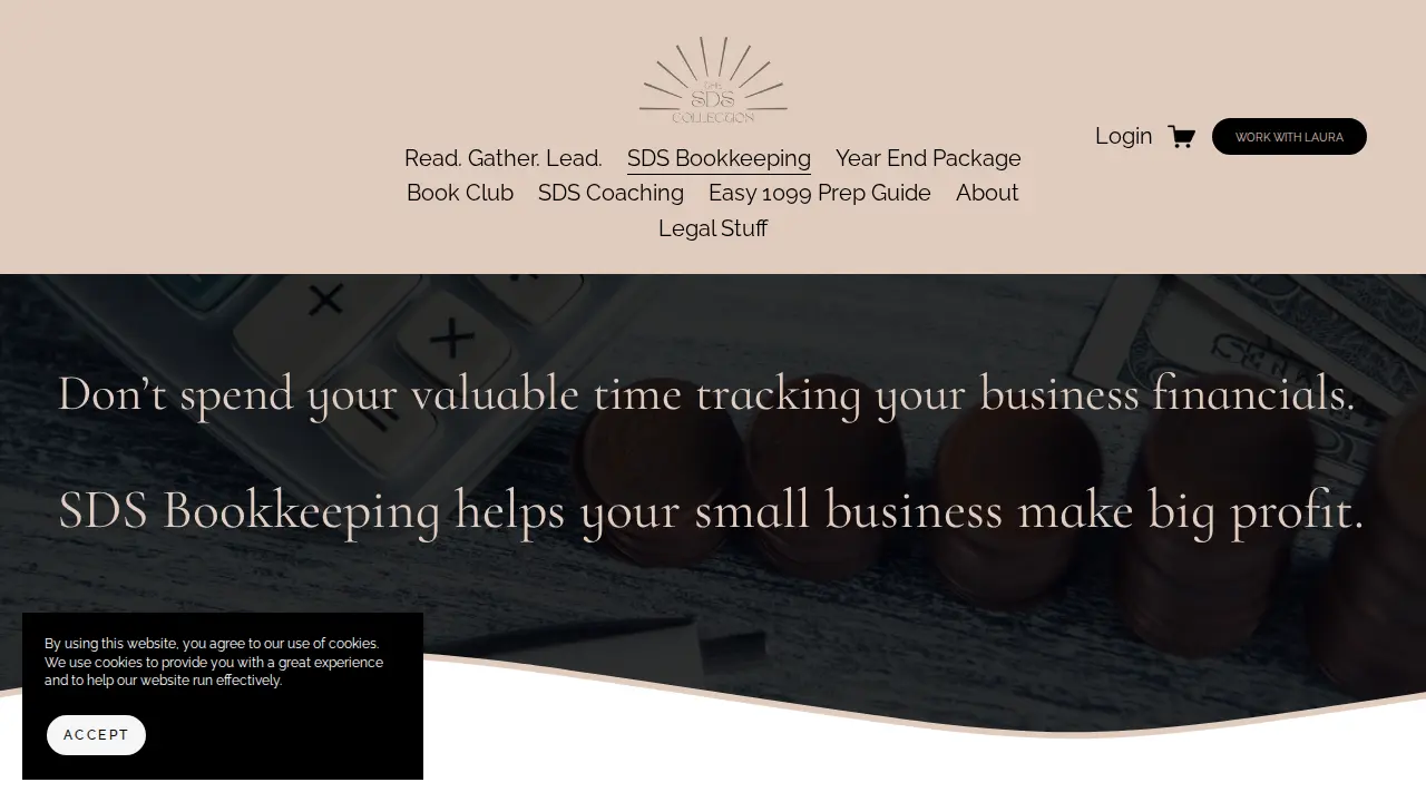 SDS Bookkeeping page