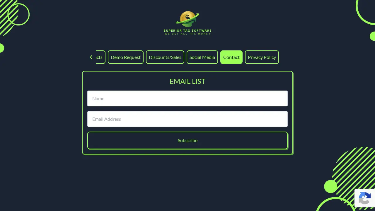 Superior Tax Software page