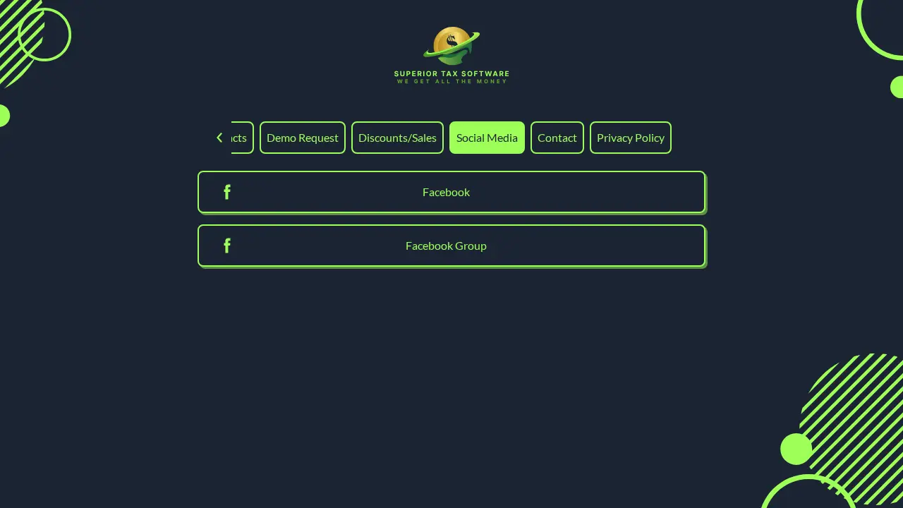 Superior Tax Software page
