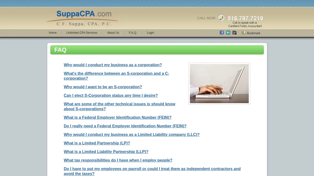 C F Suppa CPA, PC page