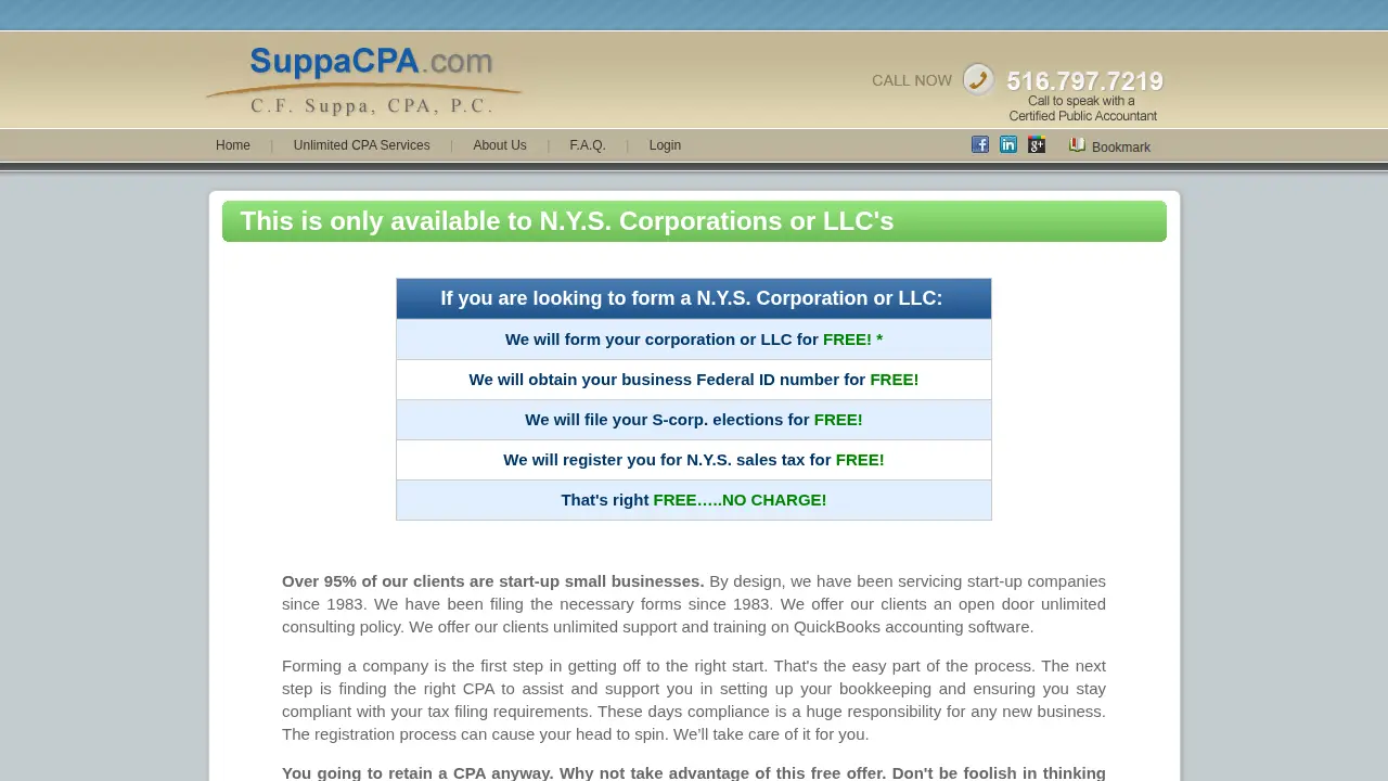 C F Suppa CPA, PC page