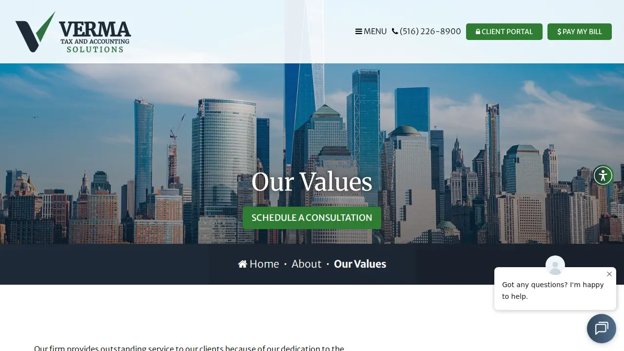 VERMA TAX AND ACCOUNTING SOLUTIONS page