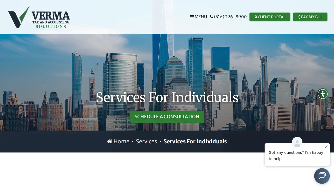 VERMA TAX AND ACCOUNTING SOLUTIONS page