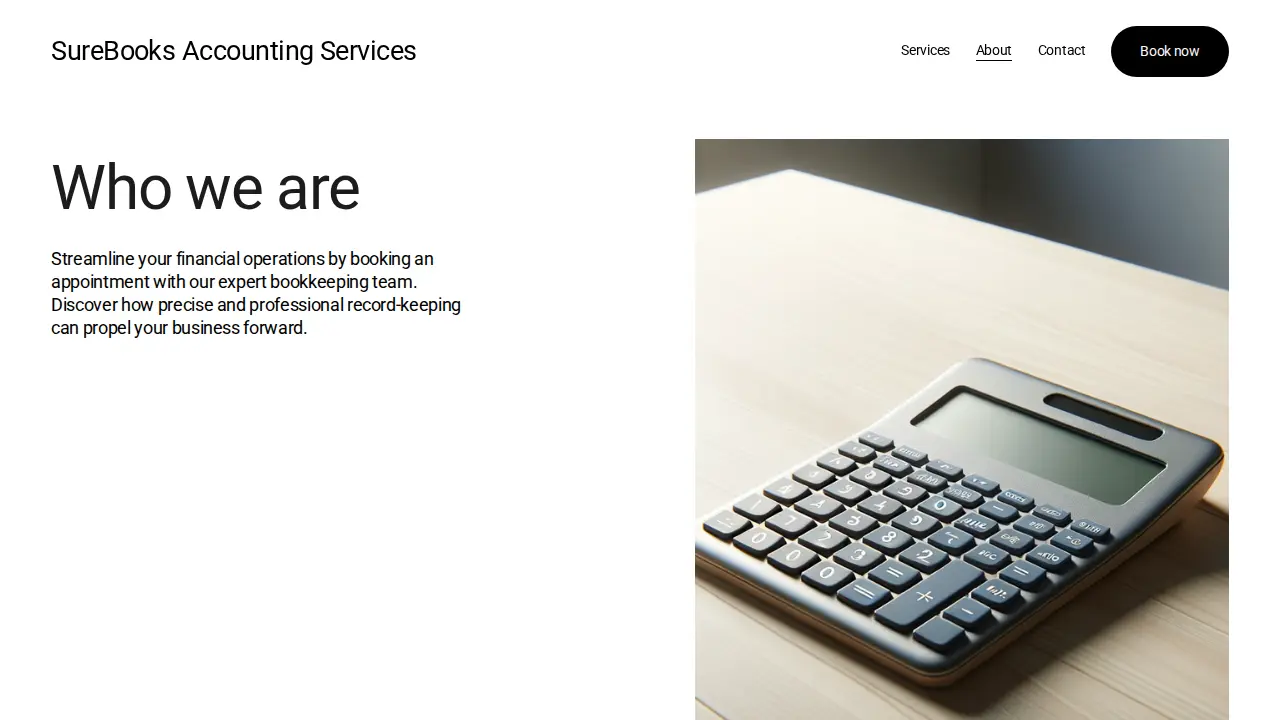 SureBooks Accounting Services LLC page